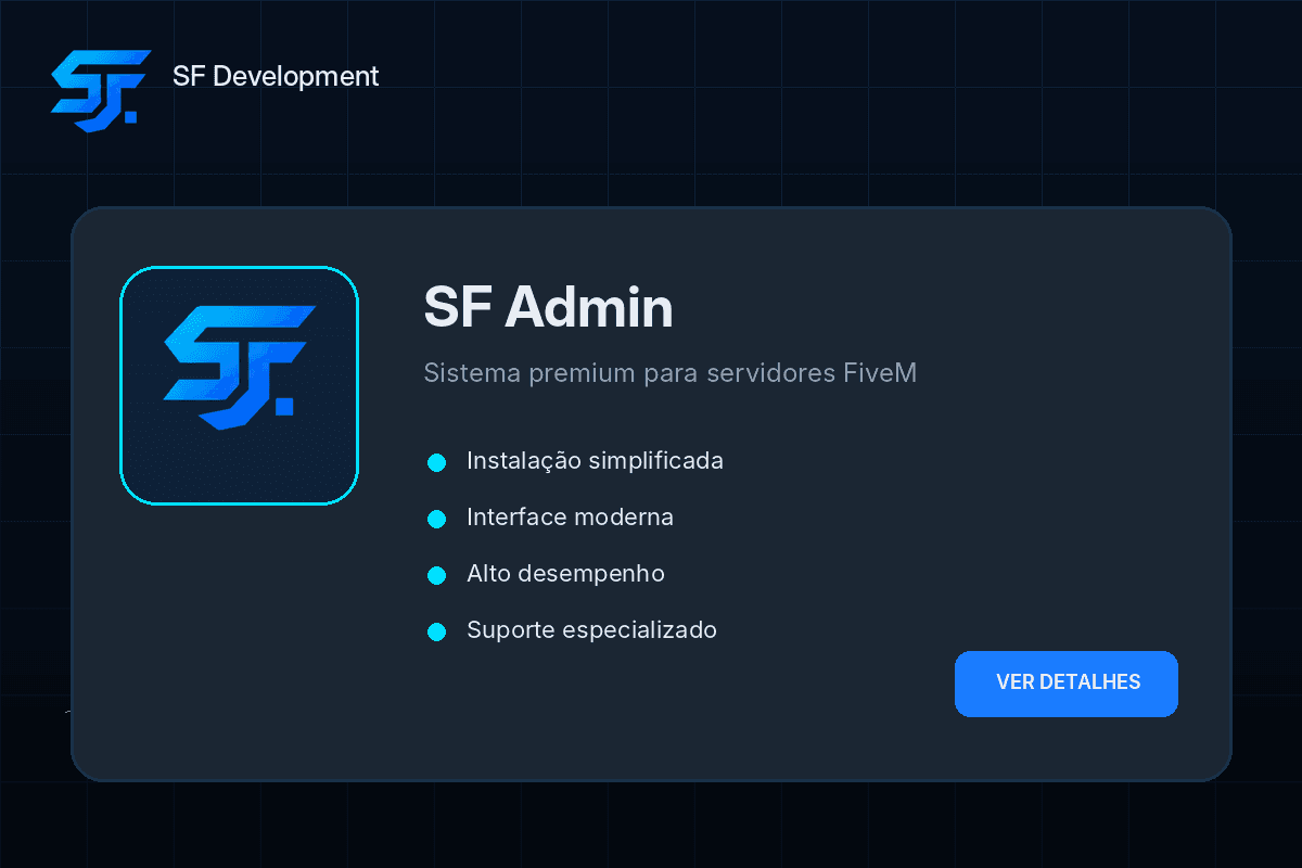 Apresentação do SF Admin